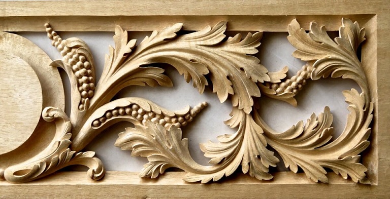 گل منبت چوبی MDF و رزین