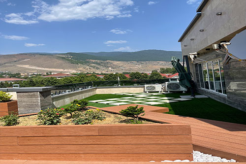 پروژه نما و روف گاردن مهندس آخوند زاده کلاردشت